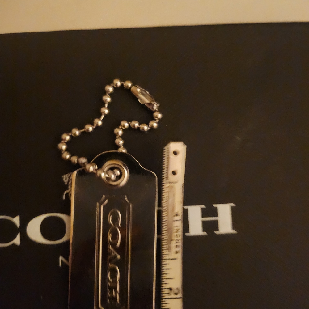 Coach Metallic Silver Key Holder - Picture 3 of 3